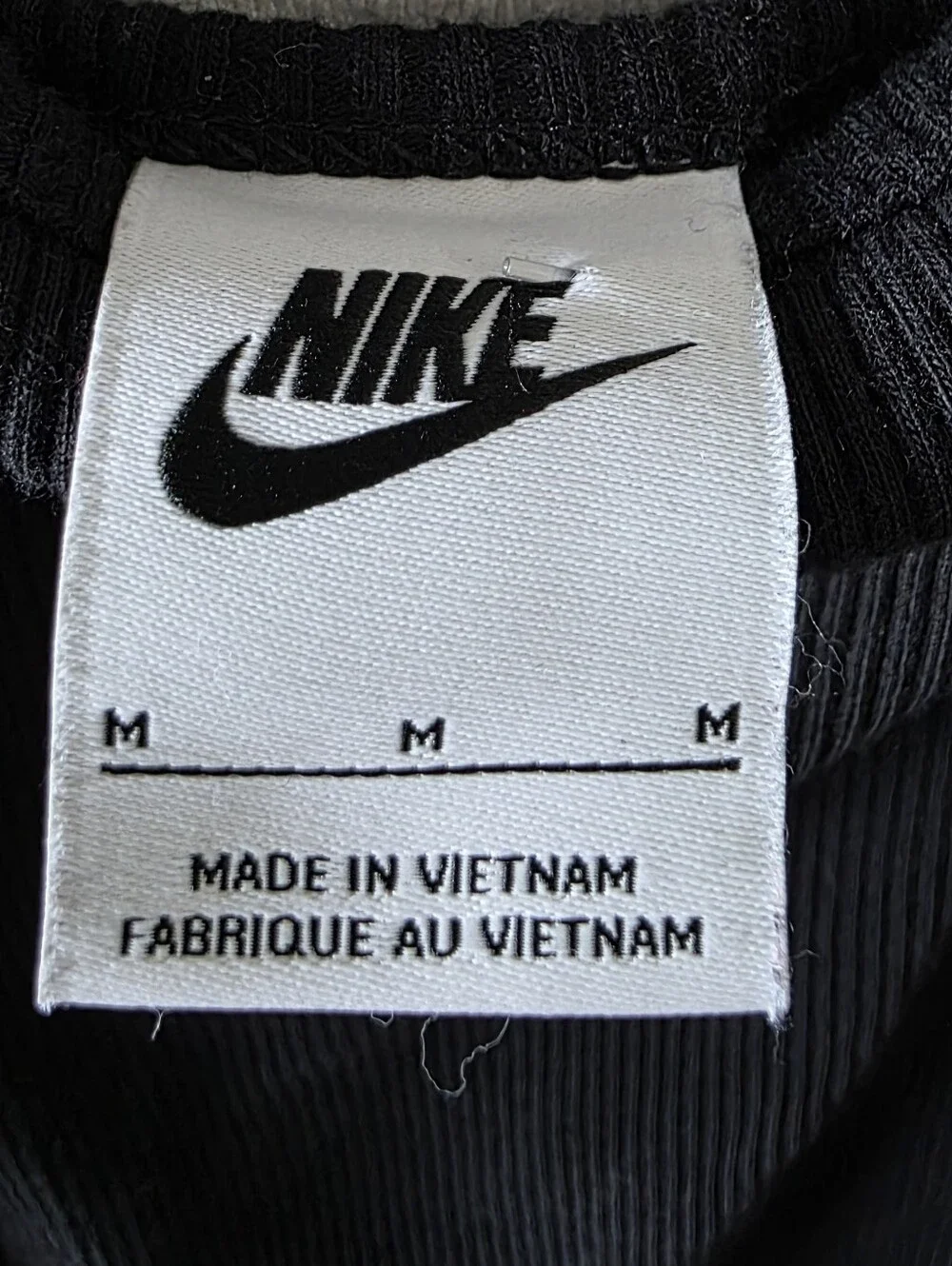 Nike Black,Ribbed, SleevelessTank Dress Size M